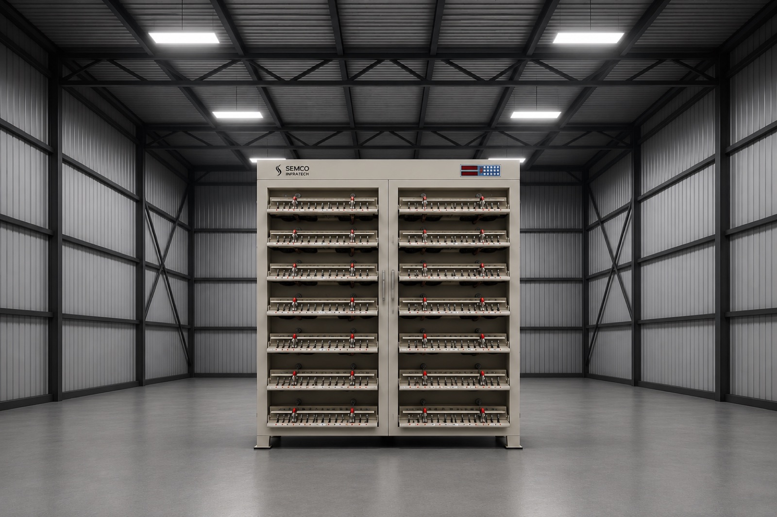 Cell Capacity Grading equipment installed on site