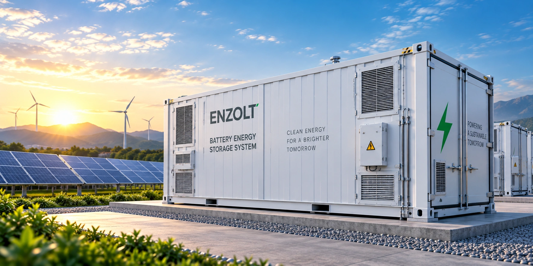 Enzolt containerized battery energy storage system for large-scale projects